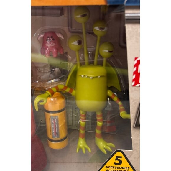 Disney Monsters At Work Action Figure Set MIFT Team With Accessories New - Picture 3 of 8